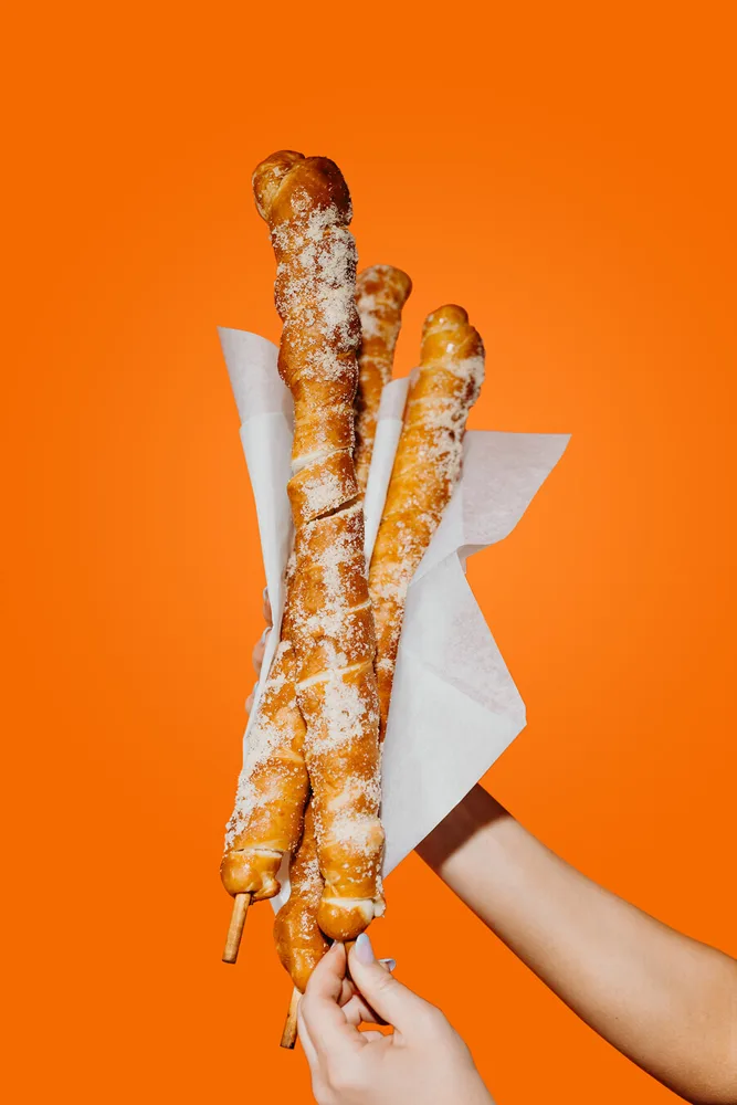 Past weekly feature: Garlic Parmesan Pretzel Windz (18")