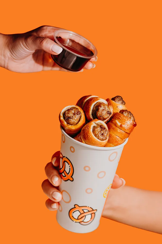 Past weekly feature: Mini Pretzel Dogs with Maple Syrup